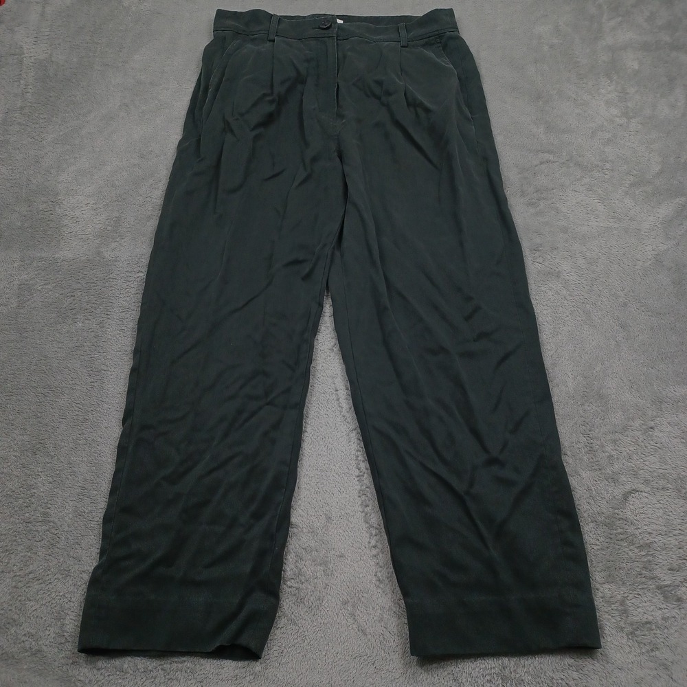 The Reset Pants Womens Medium Black Pleated R Label Preppy